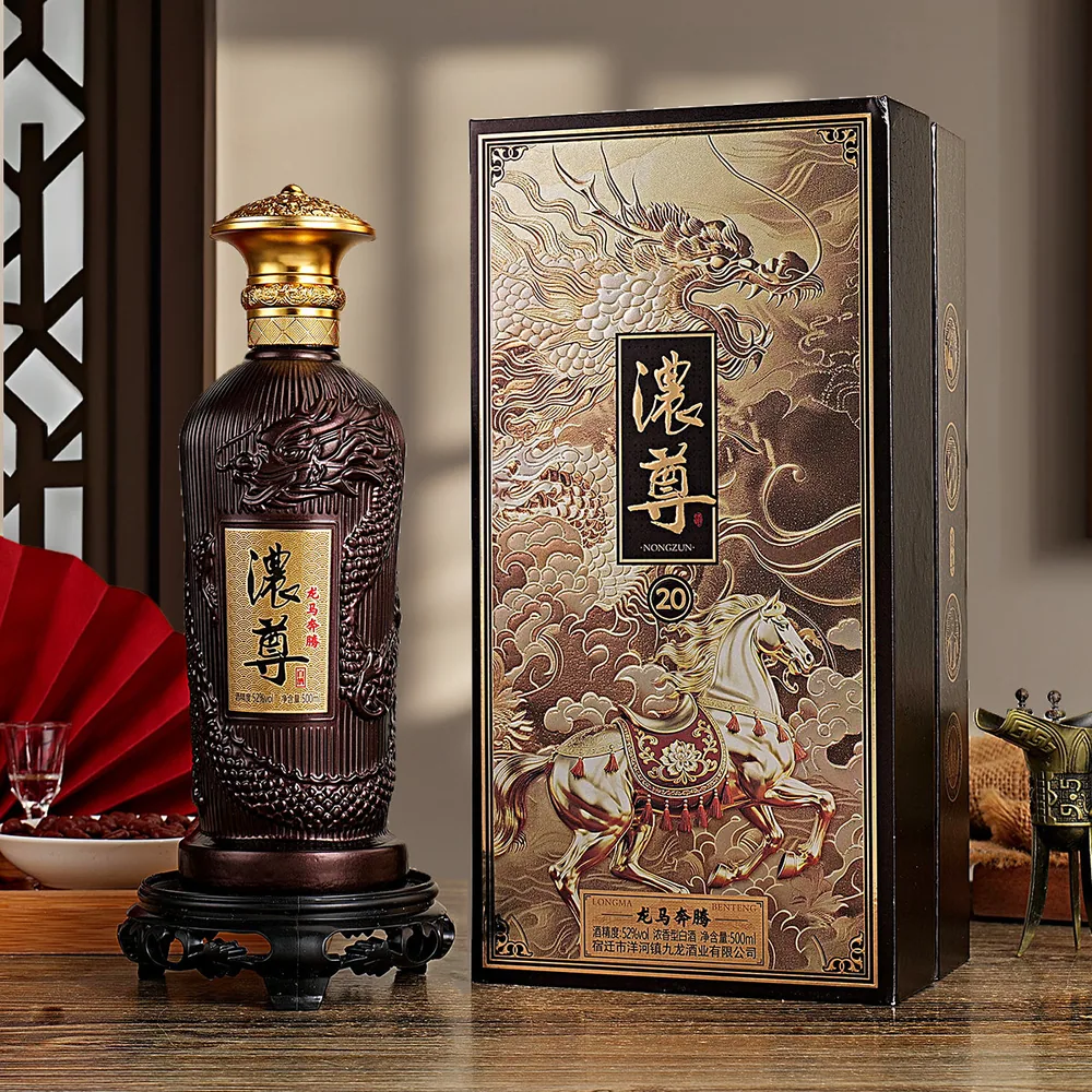 龙马奔腾浓尊酒52度浓香型