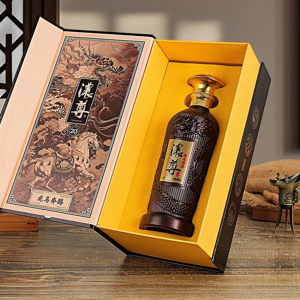 龙马奔腾浓尊酒52度浓香型3盒6瓶装（细节图 1）
