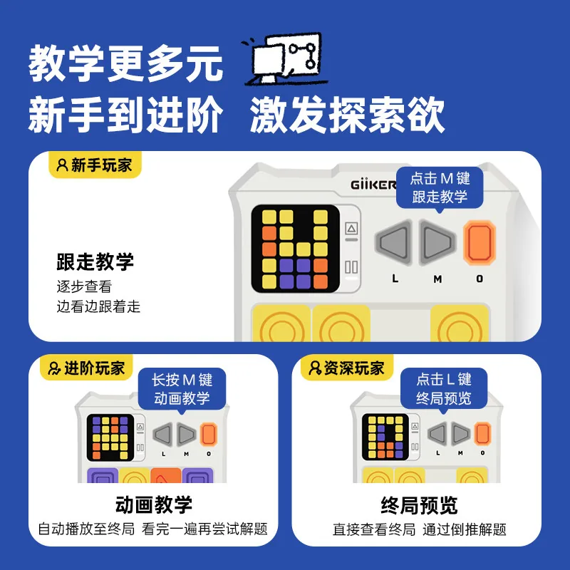计客华容道儿童益智电子玩具磁力滑块（细节图 2）