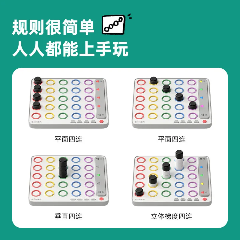 计客四子棋益智儿童玩具可折叠棋盘（细节图 1）