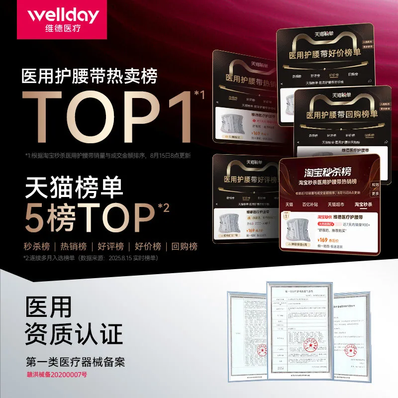 维德医疗护腰带腰椎矫正器主图（细节图 1）