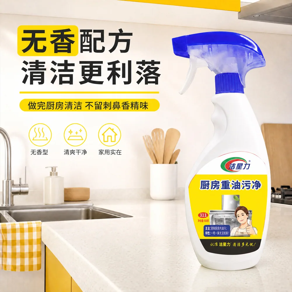 洁星力厨房重油污净清洁剂2瓶