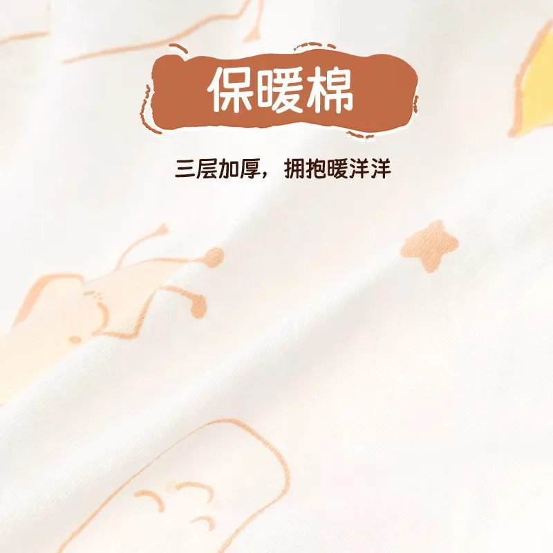 小班郎新生儿加厚纯棉夹棉连体哈衣（细节图 1）