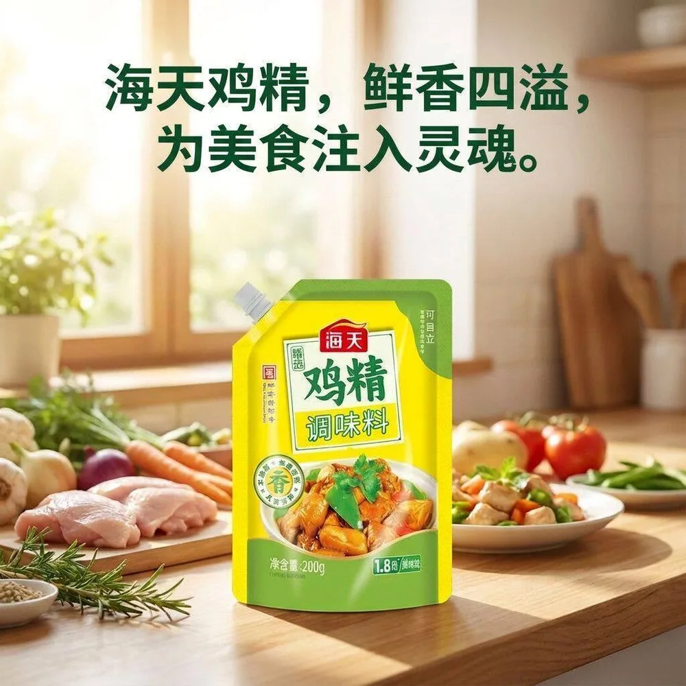 海天精选鸡精200g两袋装（细节图 1）
