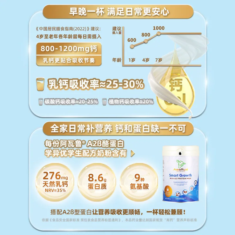 阿瓦鲁新西兰A2奶粉830g