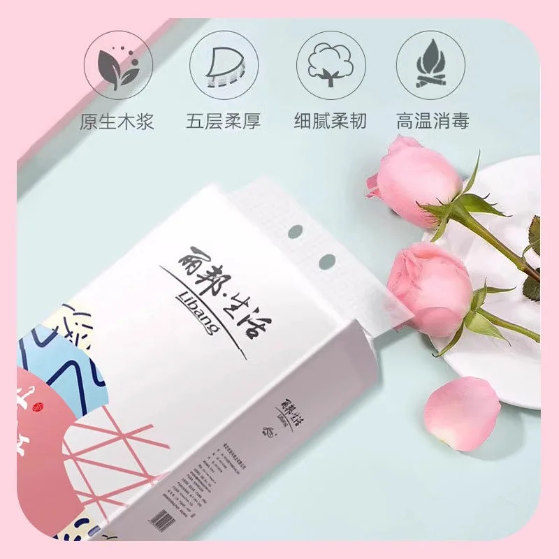 丽邦实心卷纸14卷800g家用卫生纸（细节图 2）