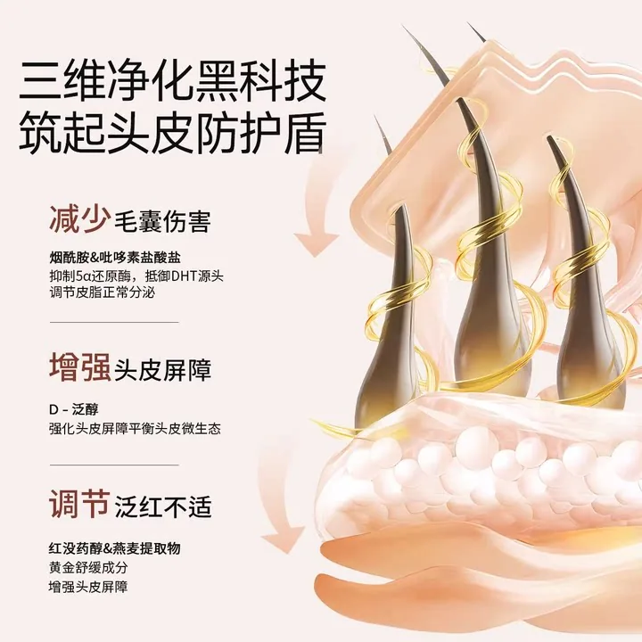 Roye若也灵芝防脱洗发水产品图（细节图 2）