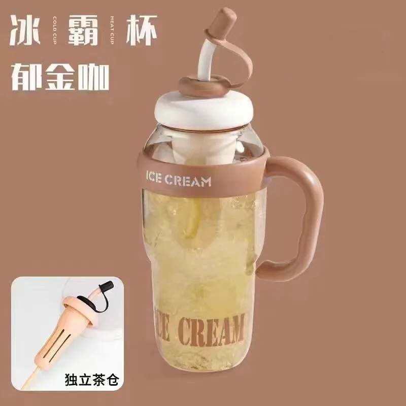 优家好物冰霸杯1300ml磨砂杯身（细节图 1）