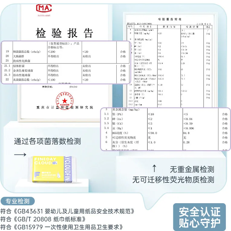 晴天有云6层加厚云柔巾50抽4包（细节图 1）
