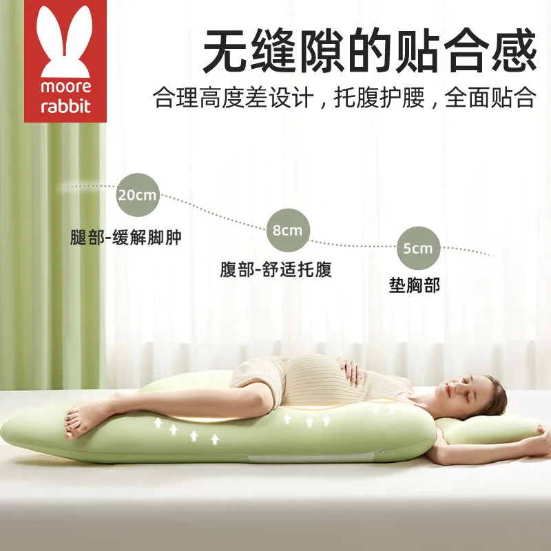 莫尔兔仿生海豚全阶段孕妇枕40cm托腹款（细节图 2）