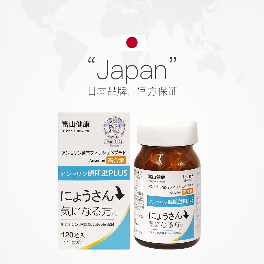 日本富山药品鹅肌肽片120粒装（细节图 1）