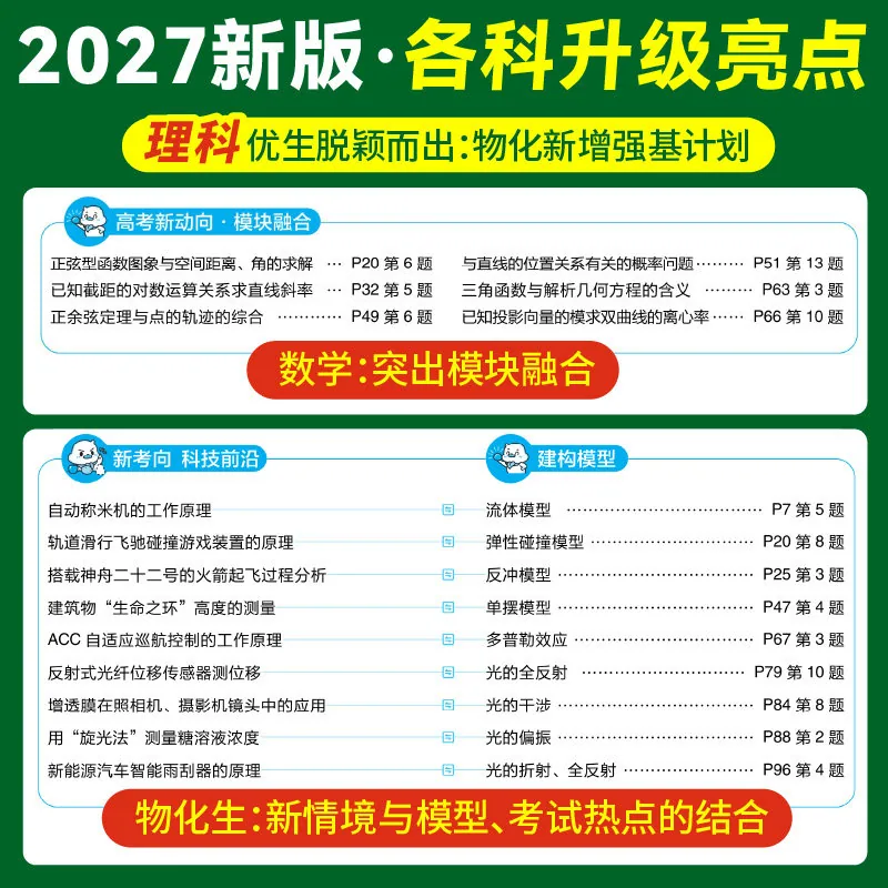 2027高中必刷题数学物理化学生物必修