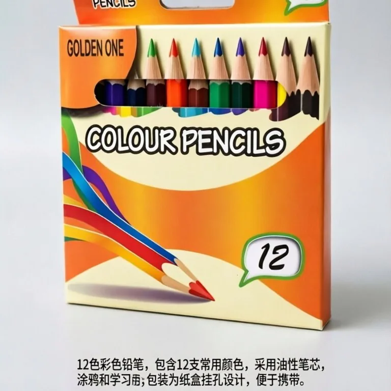 裂歌百货12色小学生素描画笔长短笔杆套装（细节图 2）