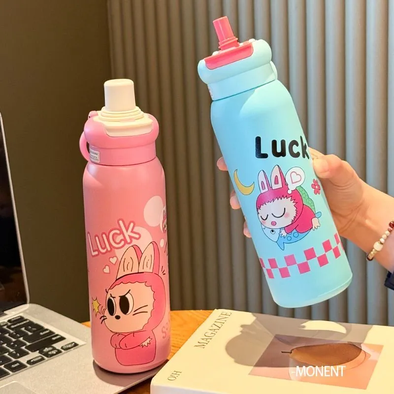 熊贝家儿童便携吸管保温杯800ml