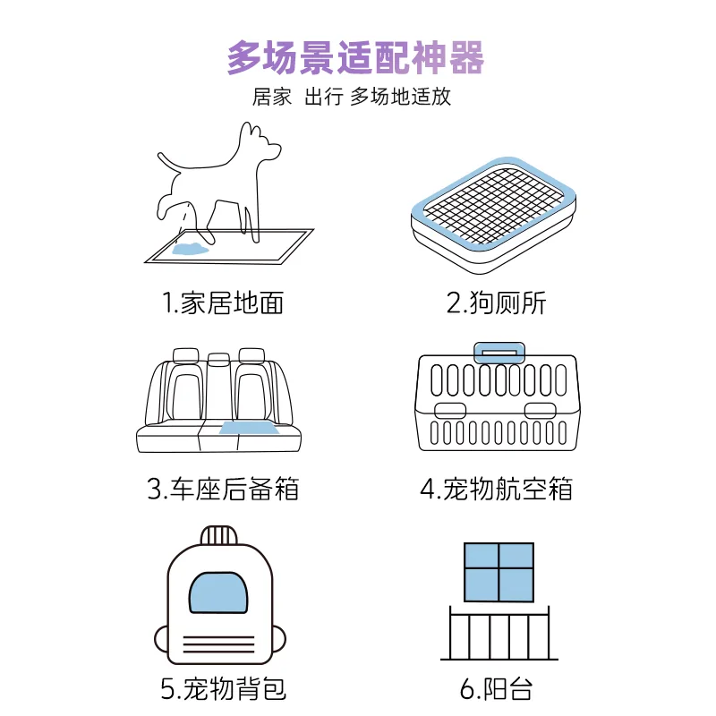 乐事宠竹炭薰衣草尿垫加厚大尺寸（细节图 2）