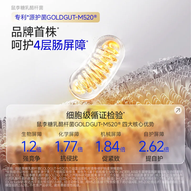 万益蓝WonderLab益生菌第4代小蓝瓶条装（细节图 1）