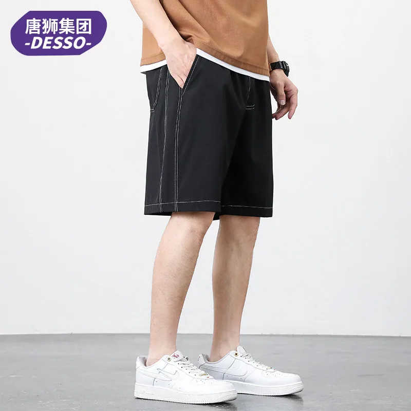 DESSO休闲宽松五分裤速干弹力面料（细节图 1）