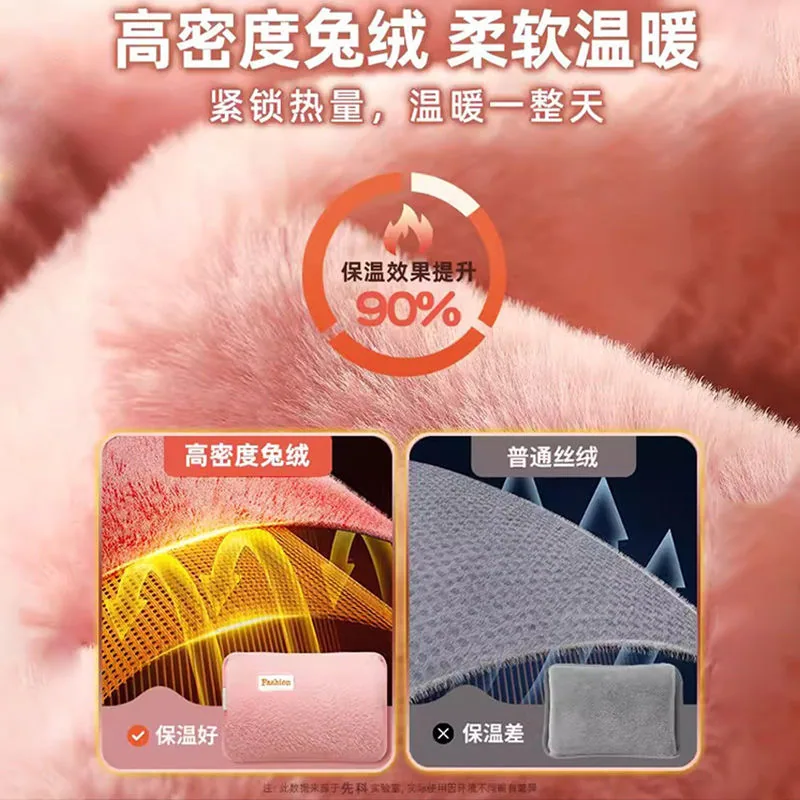 君辰居家日用充电加绒暖手热水袋加绒外观（细节图 2）