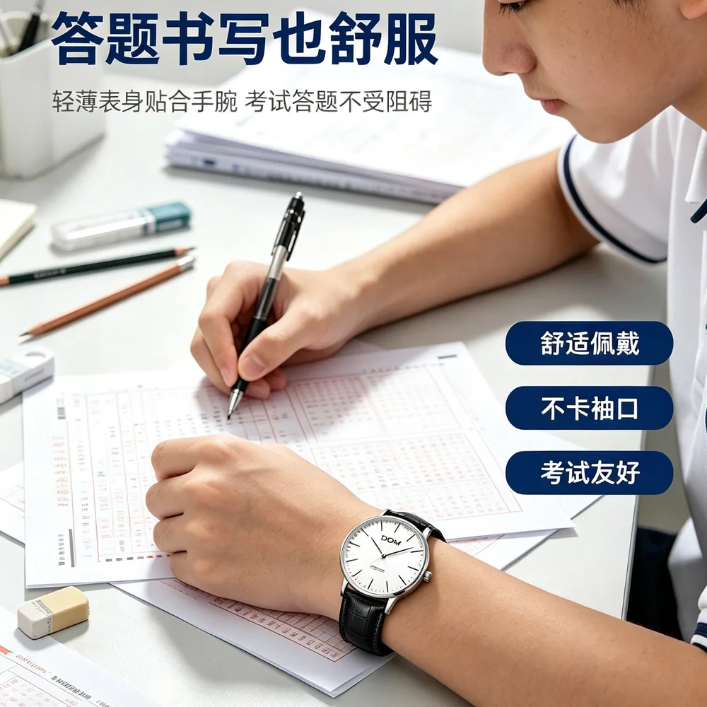 DOM考试专用静音石英表38mm表盘（细节图 1）