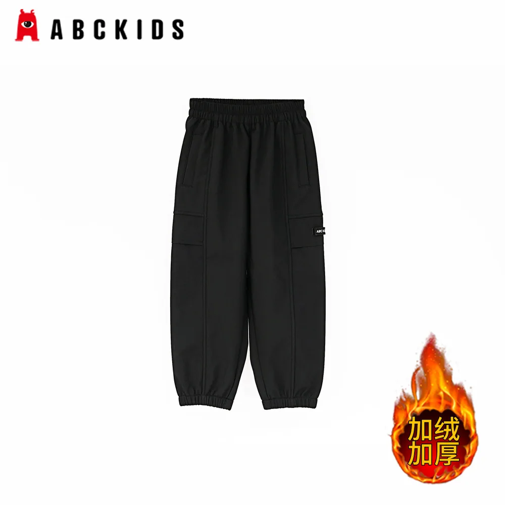 abckids儿童加绒工装裤