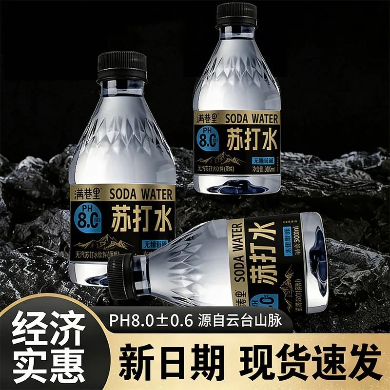 每果镇苏打水300ml整箱12瓶装