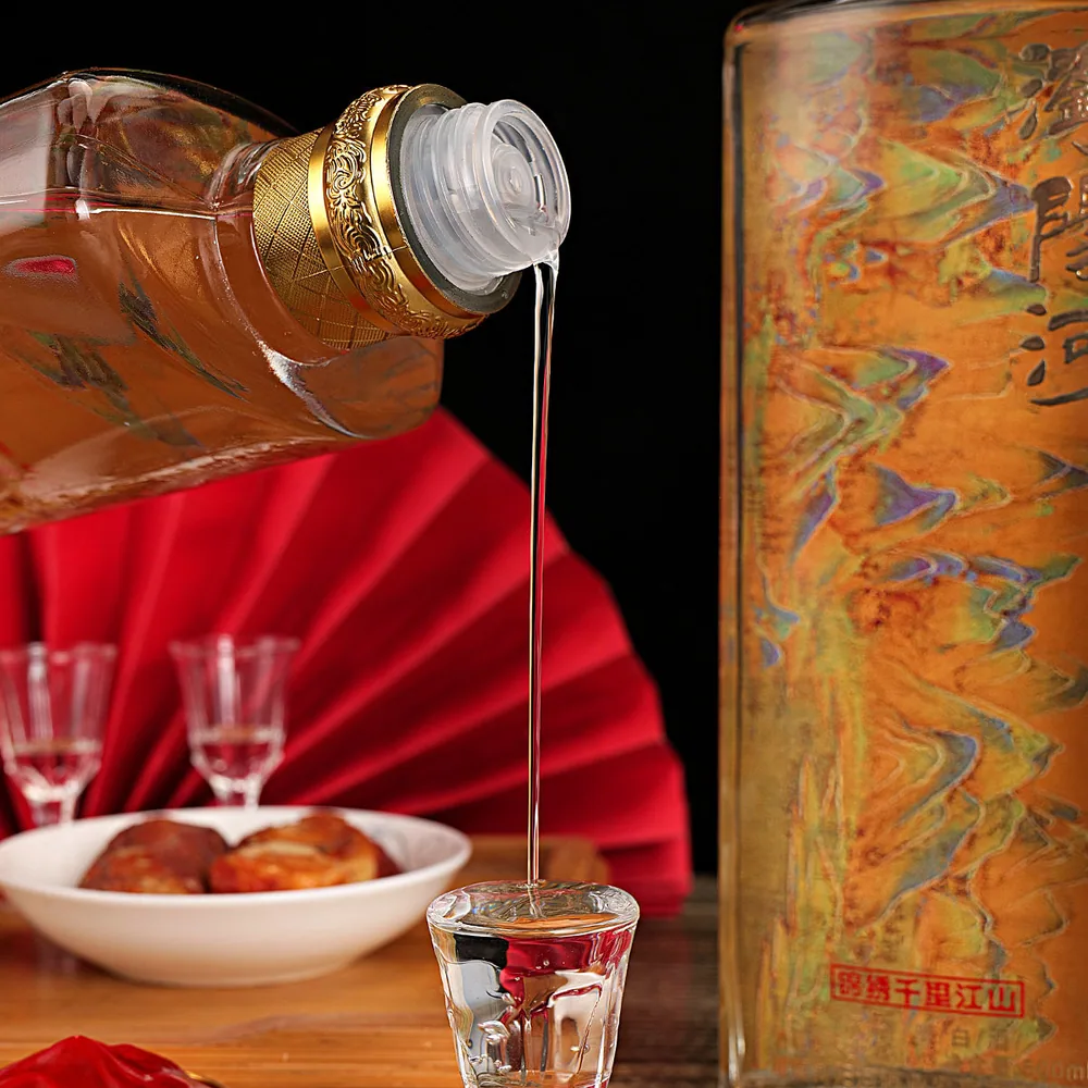 浏阳河酒锦绣千里江山52度白酒6瓶礼盒装（细节图 1）