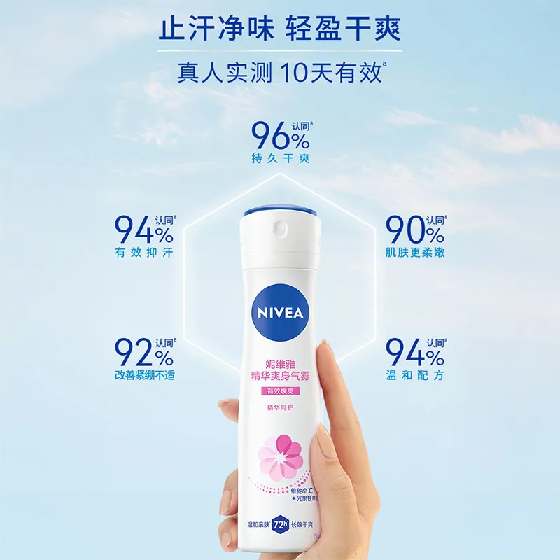 妮维雅精华爽身止汗露喷雾
