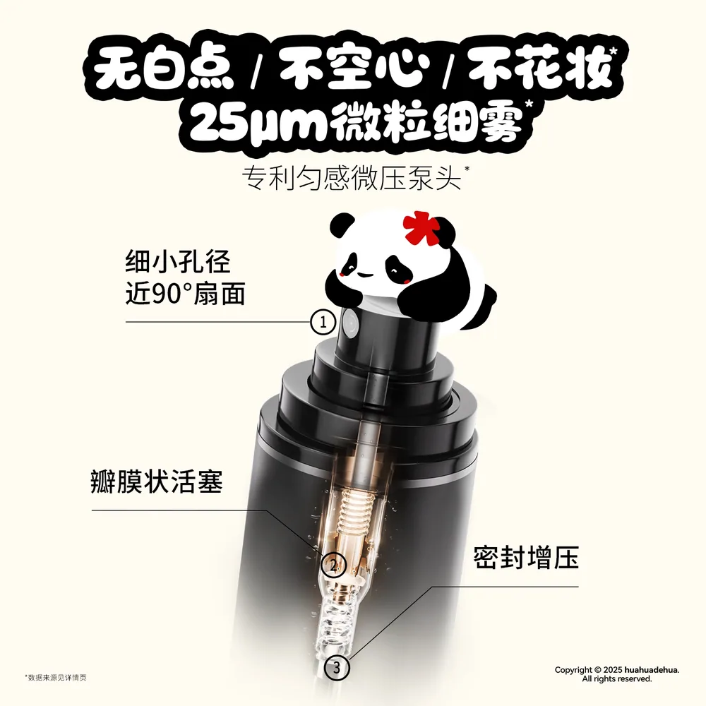 柏瑞美定妆喷雾huahua联名款300ml瓶身（细节图 2）