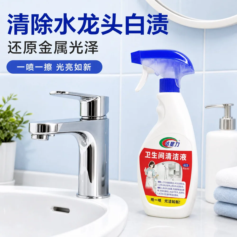 洁星力去水垢除污浴室清洁剂一瓶装（细节图 2）