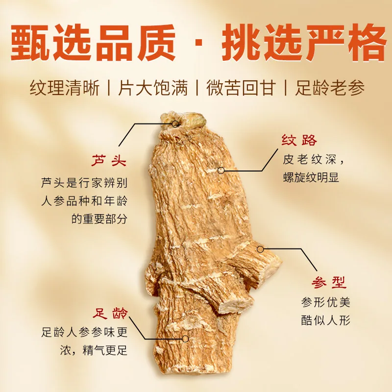 华韩骏龙加拿大进口西洋参片10g厚切大片（细节图 1）