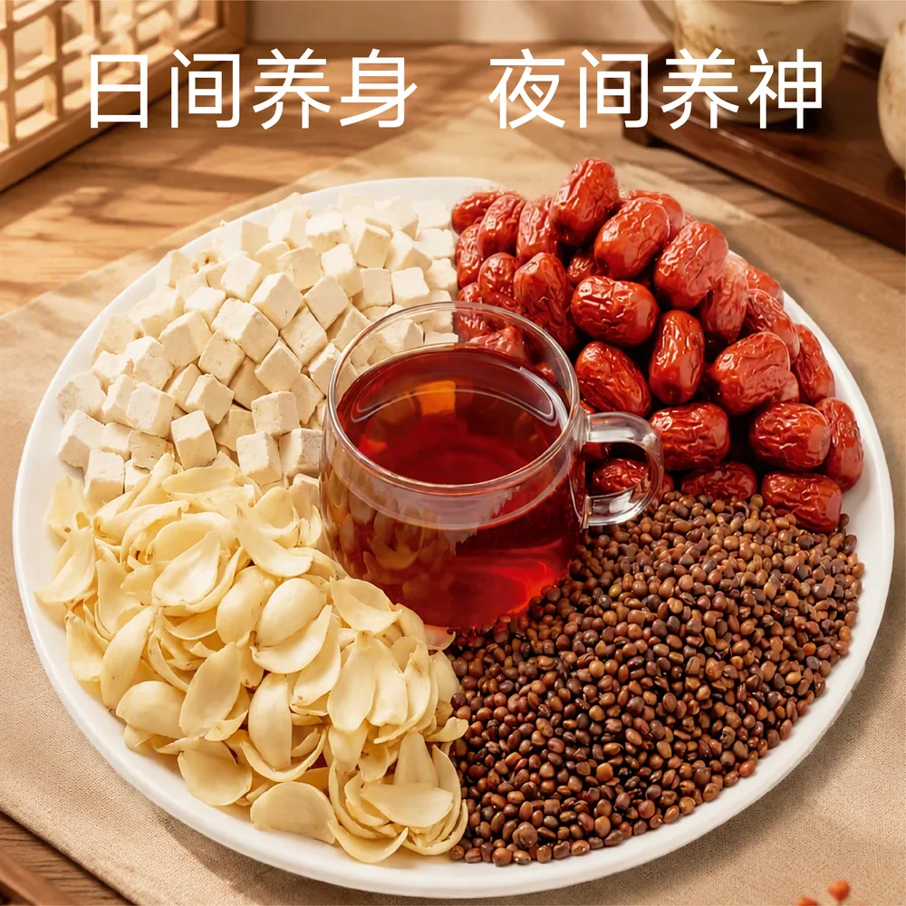 阿养元酸枣仁百合茯苓红枣安神茶独立小袋装（细节图 1）