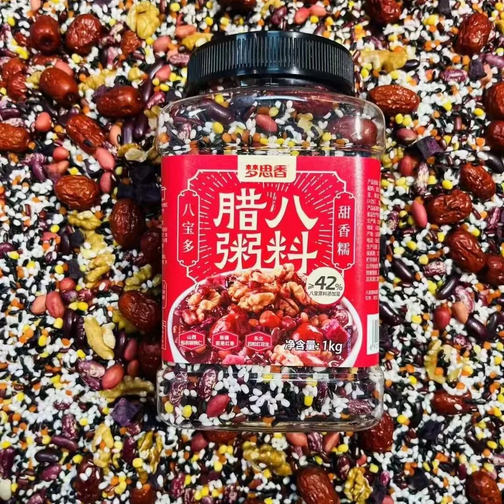 梦思香紫薯黑米粥1kg罐装