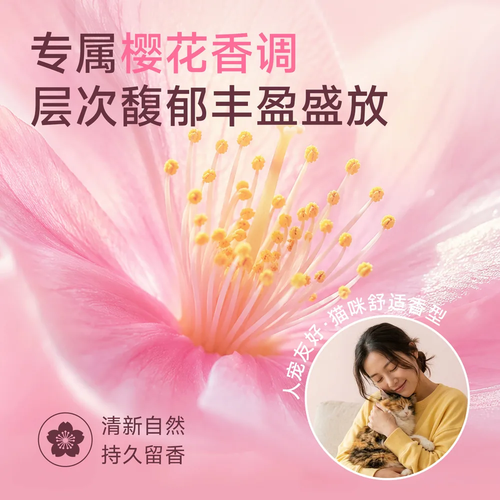 听宠樱花豆腐混合猫砂2.5kg