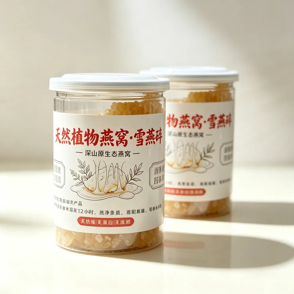 天然植物燕窝雪燕碎罐装500g两罐装（细节图 1）