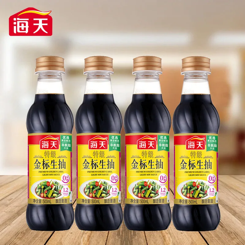 海天特级金标生抽500mL家用装一瓶（细节图 2）