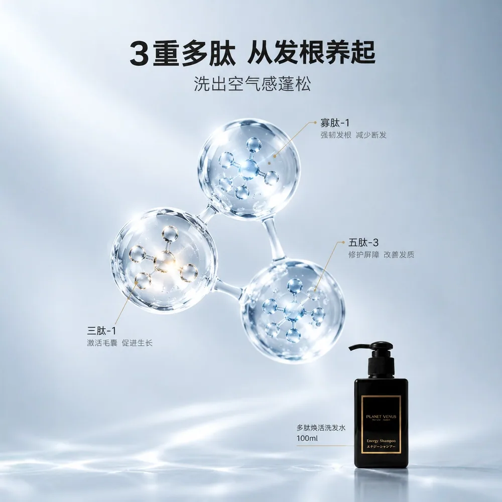 朴未医护级沙龙多肽洗发水100ml瓶装（细节图 2）