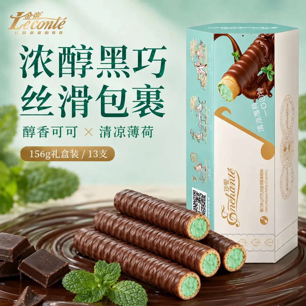 金帝巧克力夹心棒2盒
