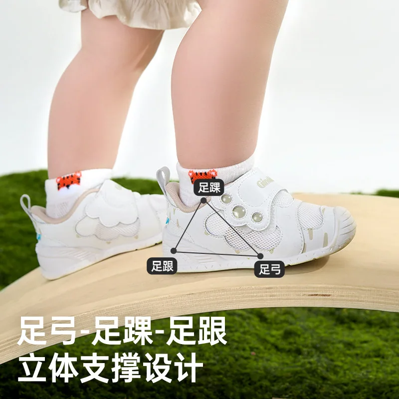 基诺浦机能鞋夏季新款GB2438透气网布鞋面（细节图 1）
