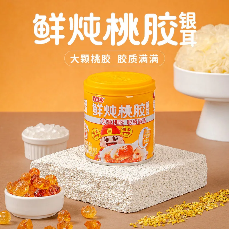 喜多多鲜炖桃胶银耳羹12罐