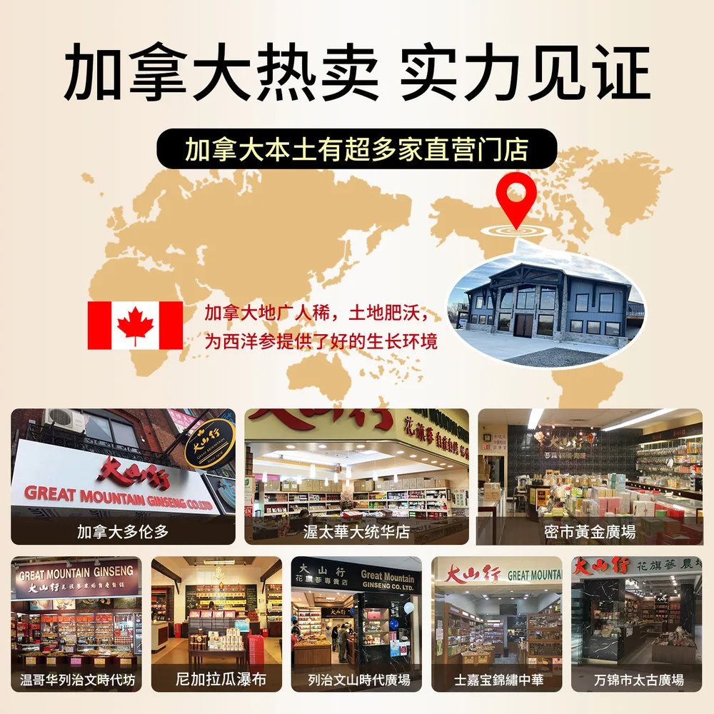 大山行西洋参长支227g礼盒