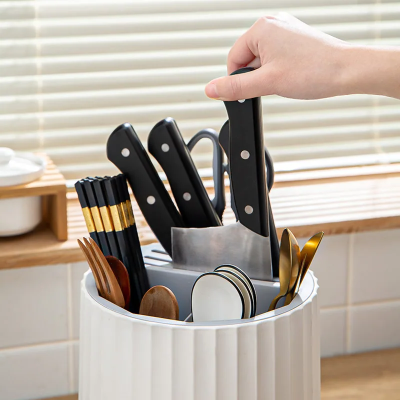 生活家居品质馆厨房旋转筷子筒刀架一体收纳（细节图 2）