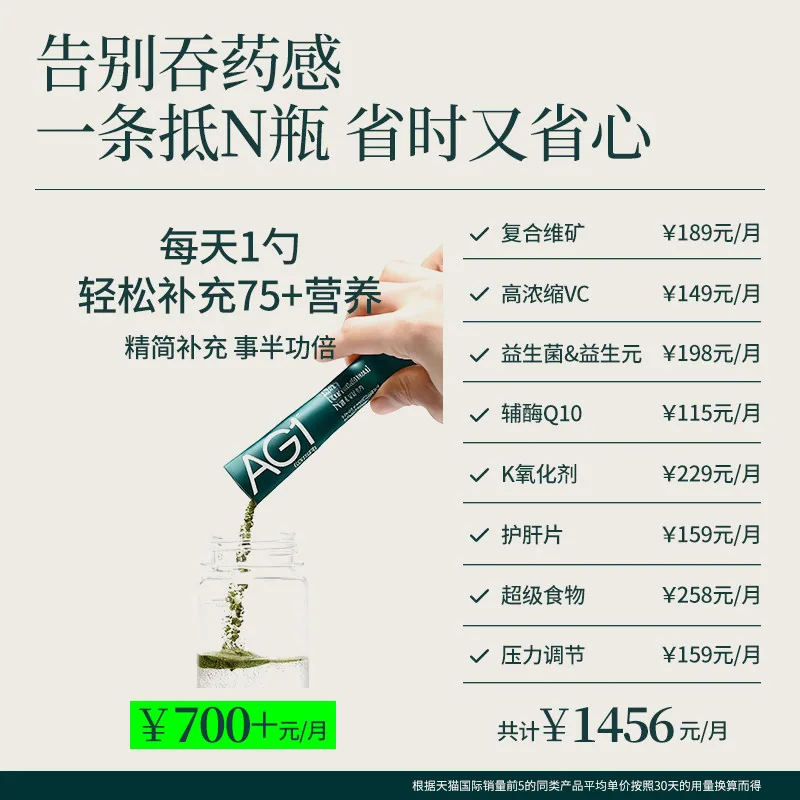 新西兰AG1高能小绿粉30天旅行装（细节图 1）