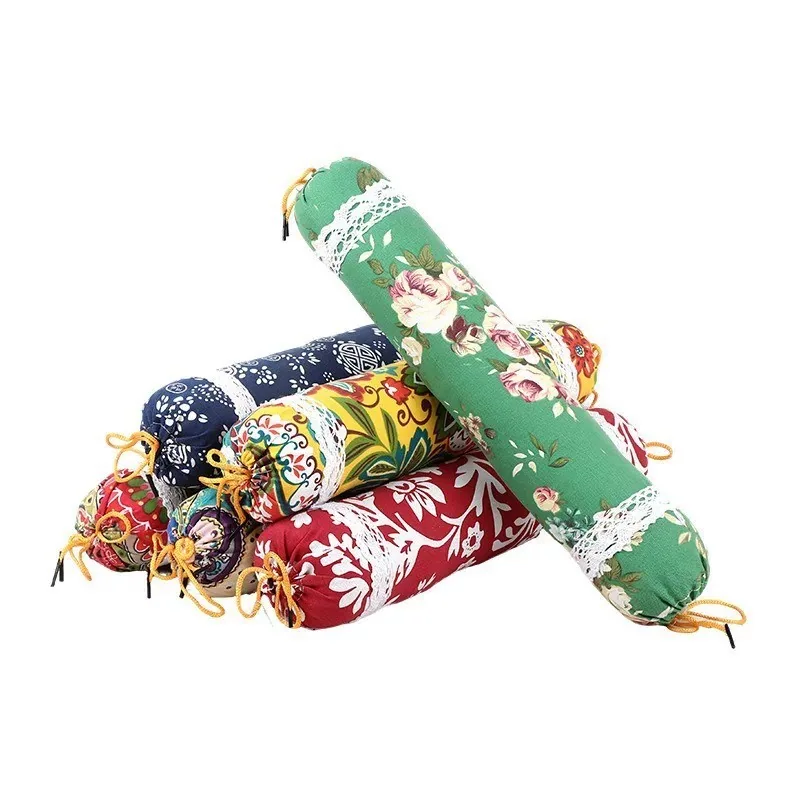 san山野良品艾草圆柱颈椎枕家用款主图（细节图 1）