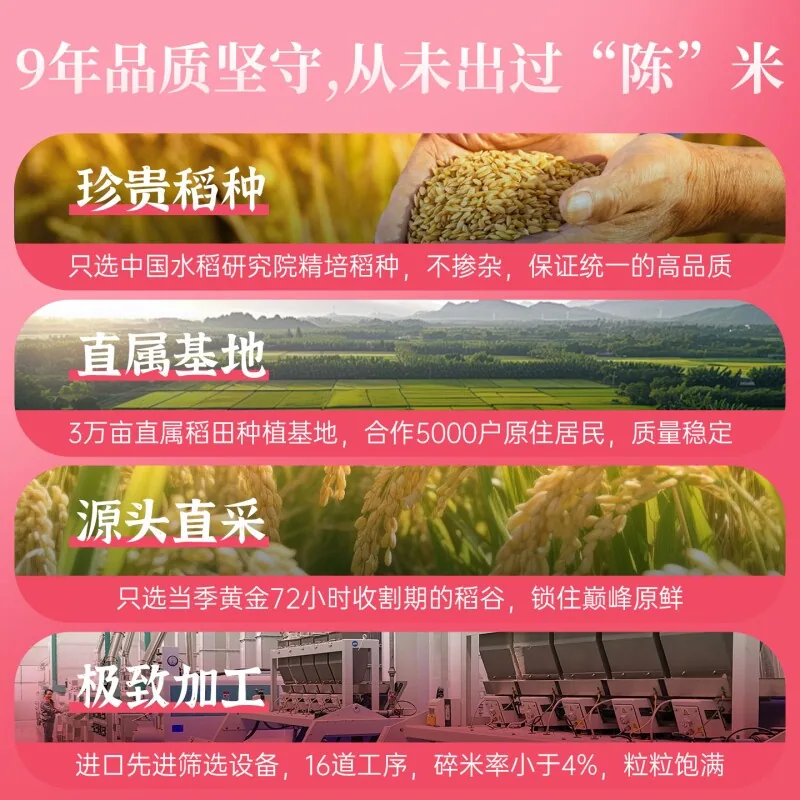 汇谷稼正宗丝苗米晚稻新米5kg真空包装（细节图 1）