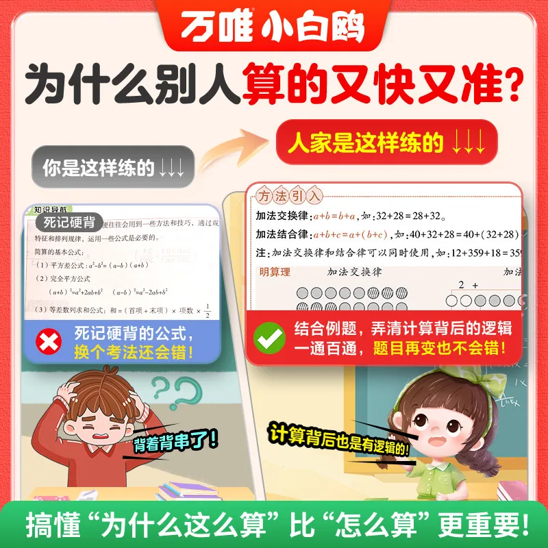 万唯小白鸥小学计算72技法练习册