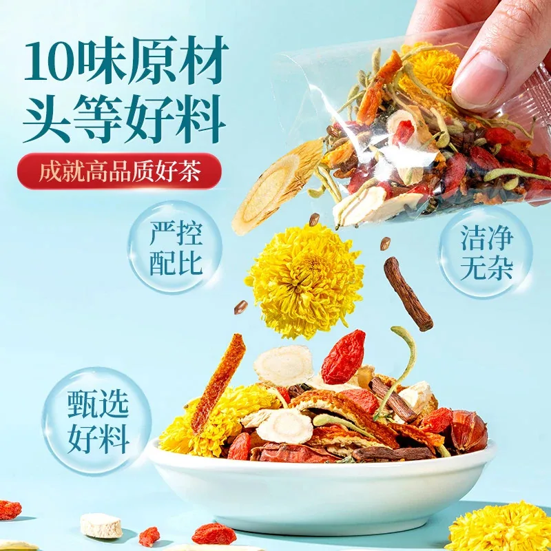 聚广德西洋参黄芪菊花枸杞茶独立茶包（细节图 1）
