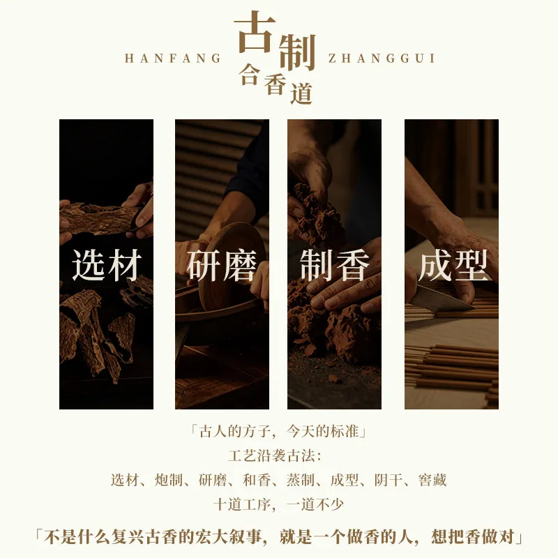 汉方掌柜沉香檀香线香10支装带香插（细节图 2）