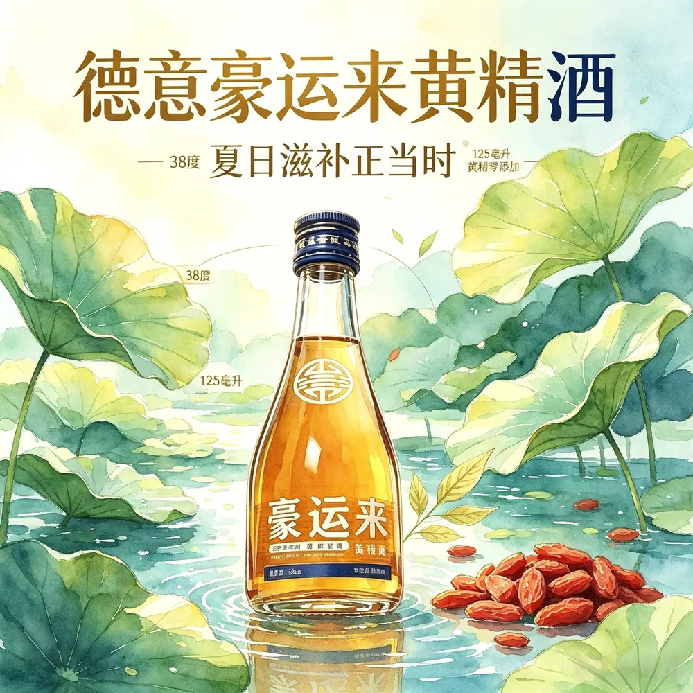 德意豪运来黄精酒125ml*2瓶