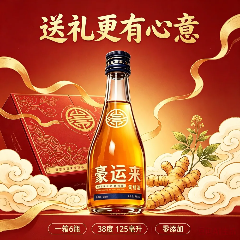 德意豪运来黄精酒38度125ml两瓶装（细节图 2）