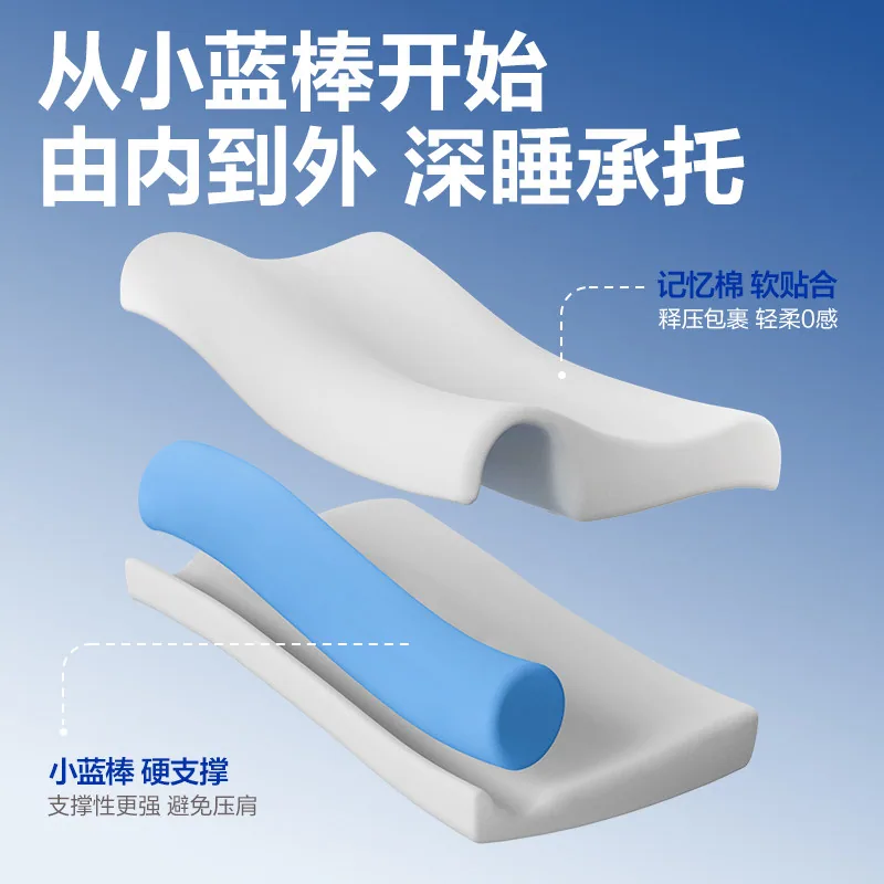 网易严选枕头B03小蓝棒记忆棉枕主图（细节图 2）